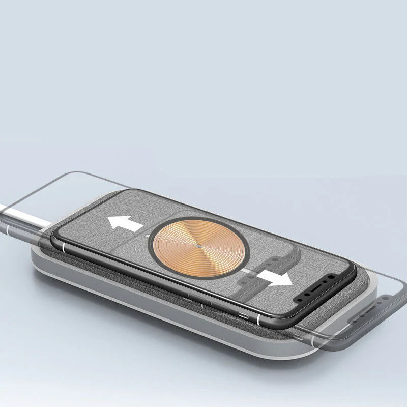 متوافق مع Apple، Le Chargeur Sans Fil Convient A La Charge Rapide Automatique Automatique Du Telephone Portable Universal Apple IPhone Huawei Xiaomi Samsung