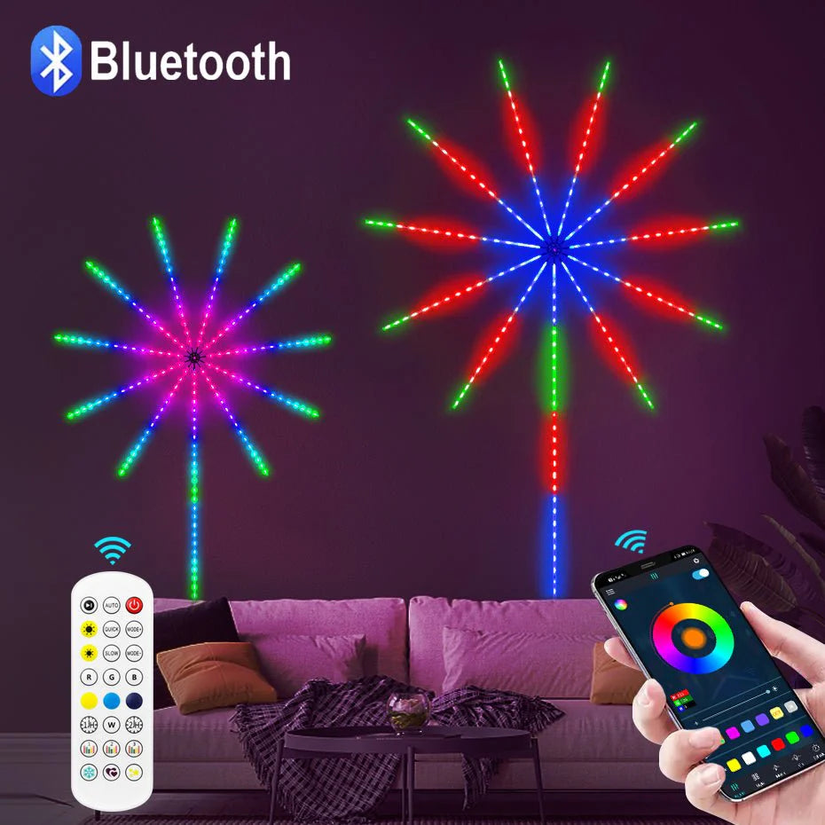 أضواء LED للألعاب النارية الذكية
