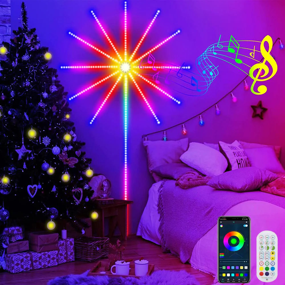 أضواء LED للألعاب النارية الذكية