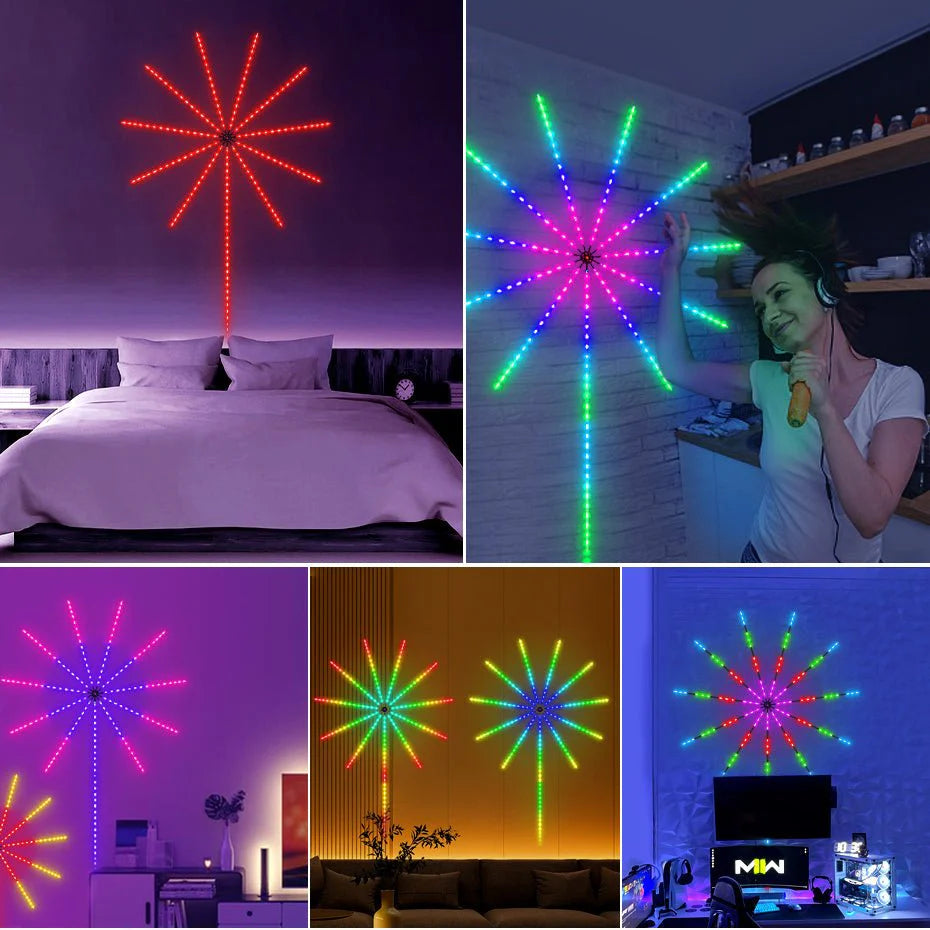 أضواء LED للألعاب النارية الذكية
