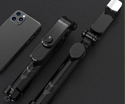 متوافق مع Apple، Xt02 عصا سيلفي بلوتوث للتحكم عن بعد حامل ثلاثي القوائم عالي الجودة للهاتف المحمول كاميرا حية عالمية إطار دعم متعدد الوظائف